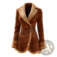 Fleece Shearling Jacket Thick Suede Fur Coat for Women