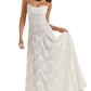 Floral Lace Backless Maxi Party Dress