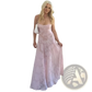 Floral Lace Backless Maxi Party Dress