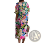 Floral Print v Neck Loose Maxi Dress
