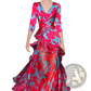 Floral Tiered Maxi Dress with Ruffled Layers