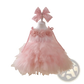 Floral Tulle Tutu Flower Girl Wedding Dress
