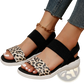 Flyknit Elastic Back Strap Flat Sandals for Women