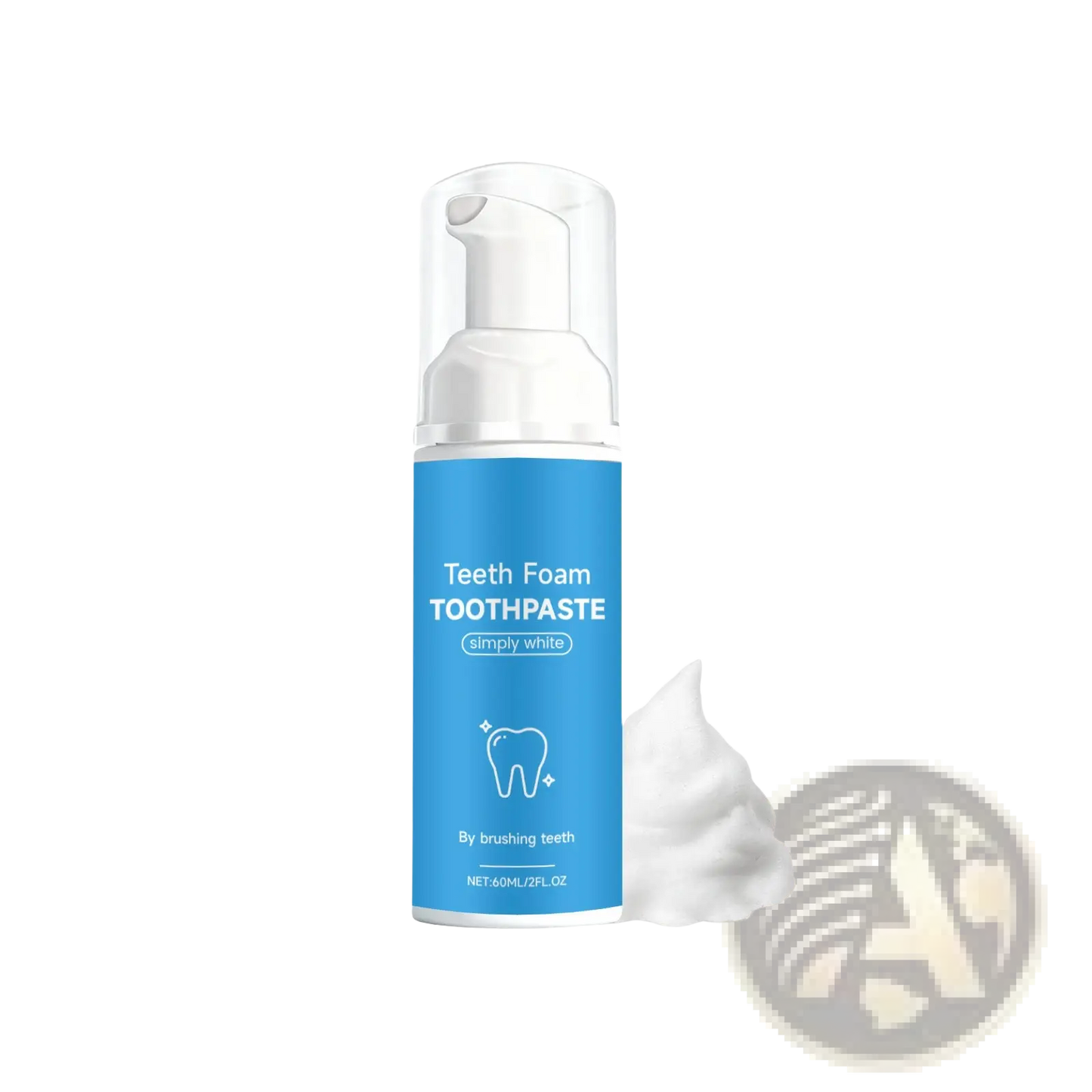Foam Toothpaste Simply White Mousse Pump Dispenser