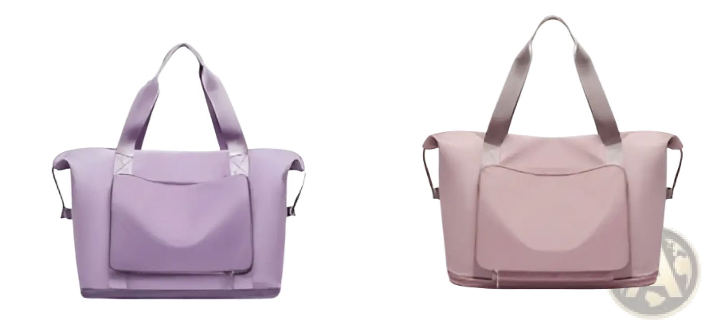 Foldable Gym Bag Waterproof Travel Duffel with Shoe Pocket