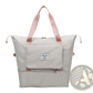 Foldable Gym Bag Waterproof Travel Duffel with Shoe Pocket