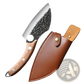 Forged High Carbon Steel Outdoor Chef Knife with Sheath