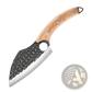 Forged High Carbon Steel Outdoor Chef Knife with Sheath