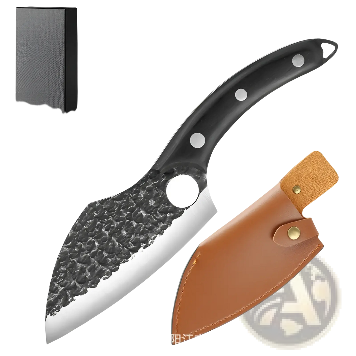 Forged High Carbon Steel Outdoor Chef Knife with Sheath