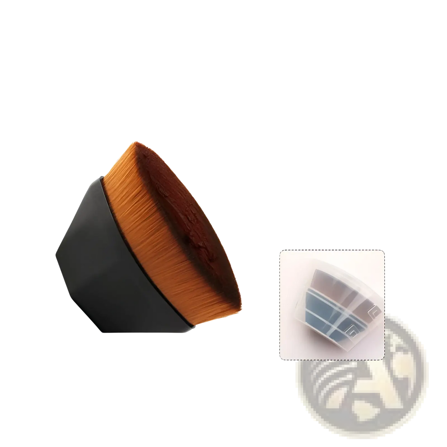 Foundation Brush and Powder Makeup Set with Case