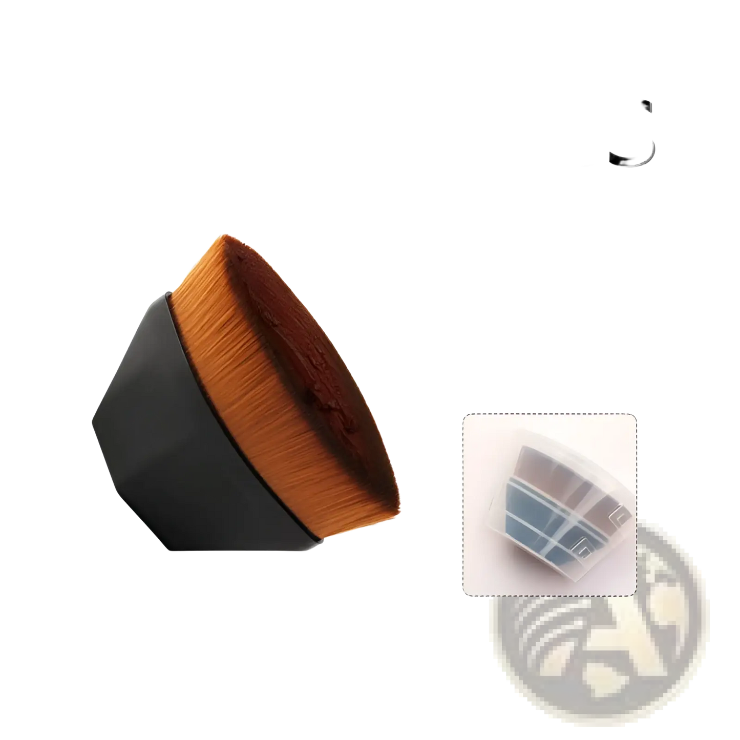 Foundation Brush and Powder Makeup Set with Case