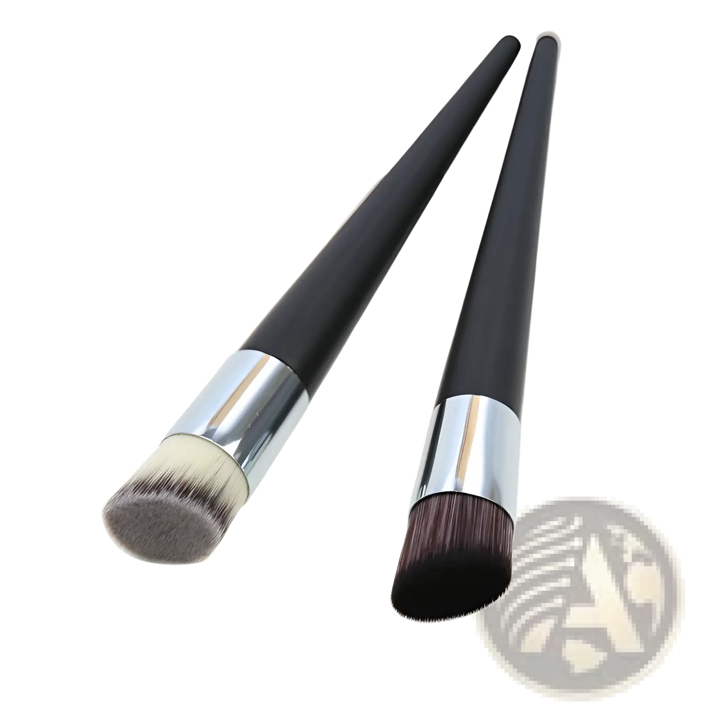 Foundation Brush Wooden Handle Angled Makeup Tool
