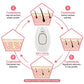 Foldable Ipl Laser Hair Removal Device with Gold Accents