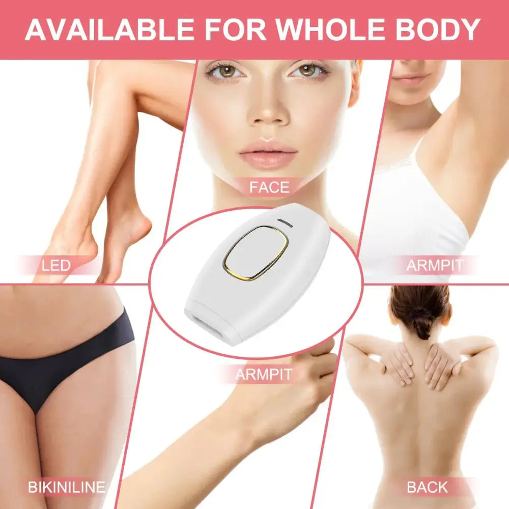 Foldable Ipl Laser Hair Removal Device with Gold Accents