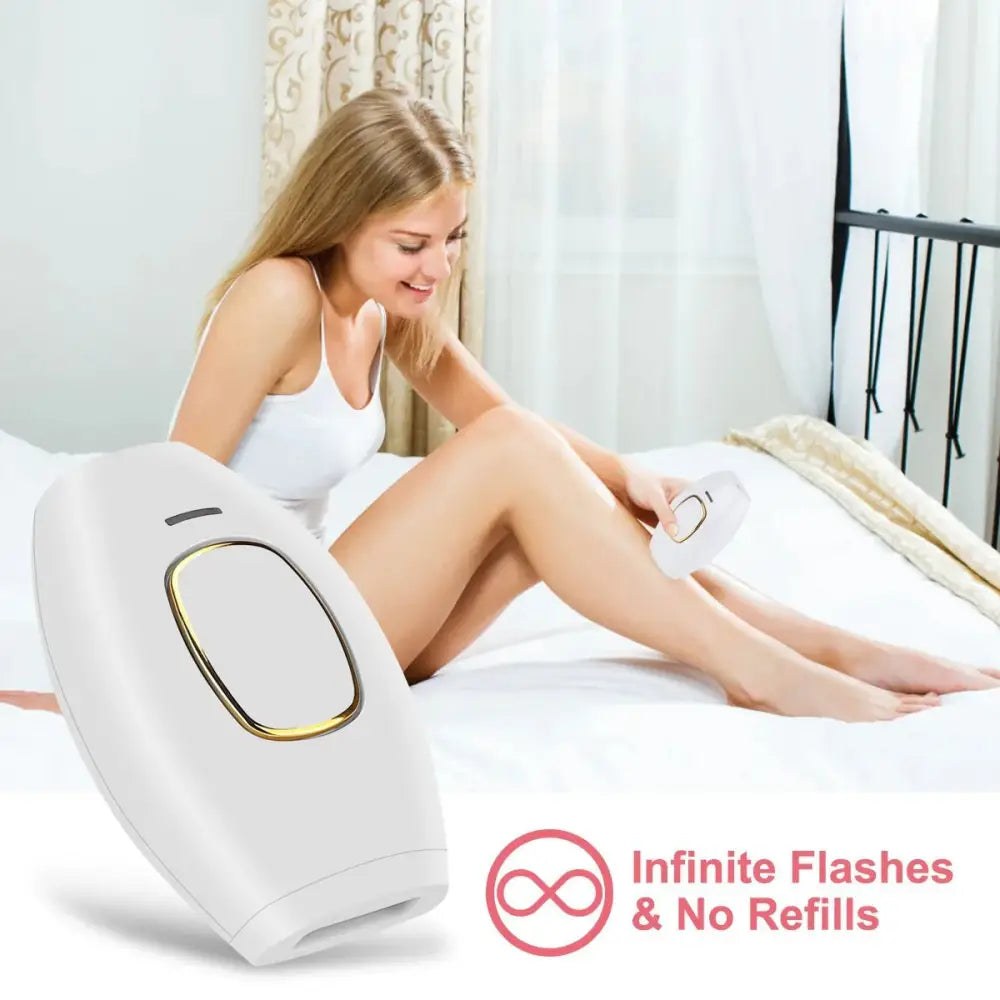 Foldable Ipl Laser Hair Removal Device with Gold Accents