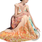 French Floral v Neck Ruffle Maxi Dress