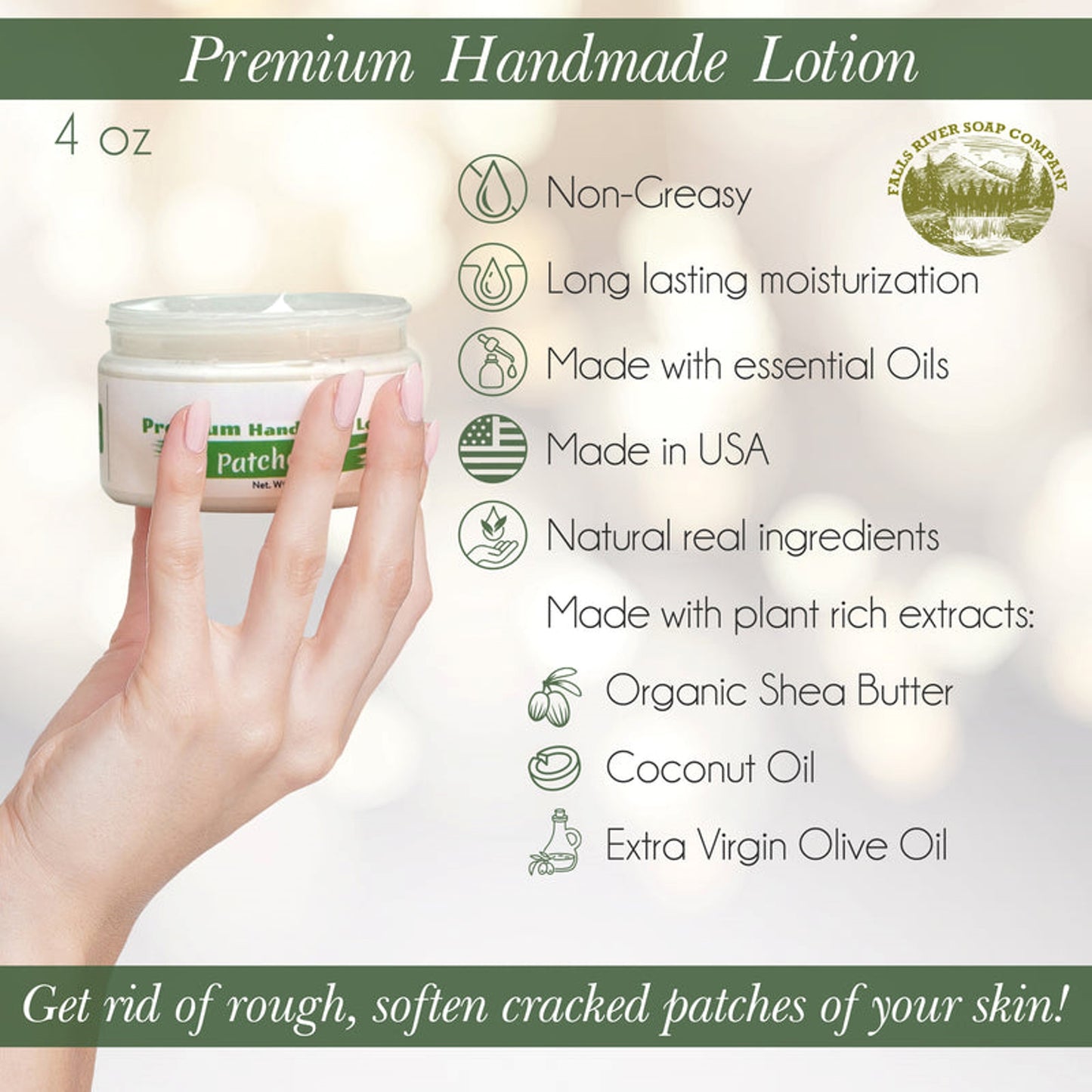 Falls River Soap Premium Handmade Lotion, Vegan and Cruelty Free - Wild Passion, 4 Oz