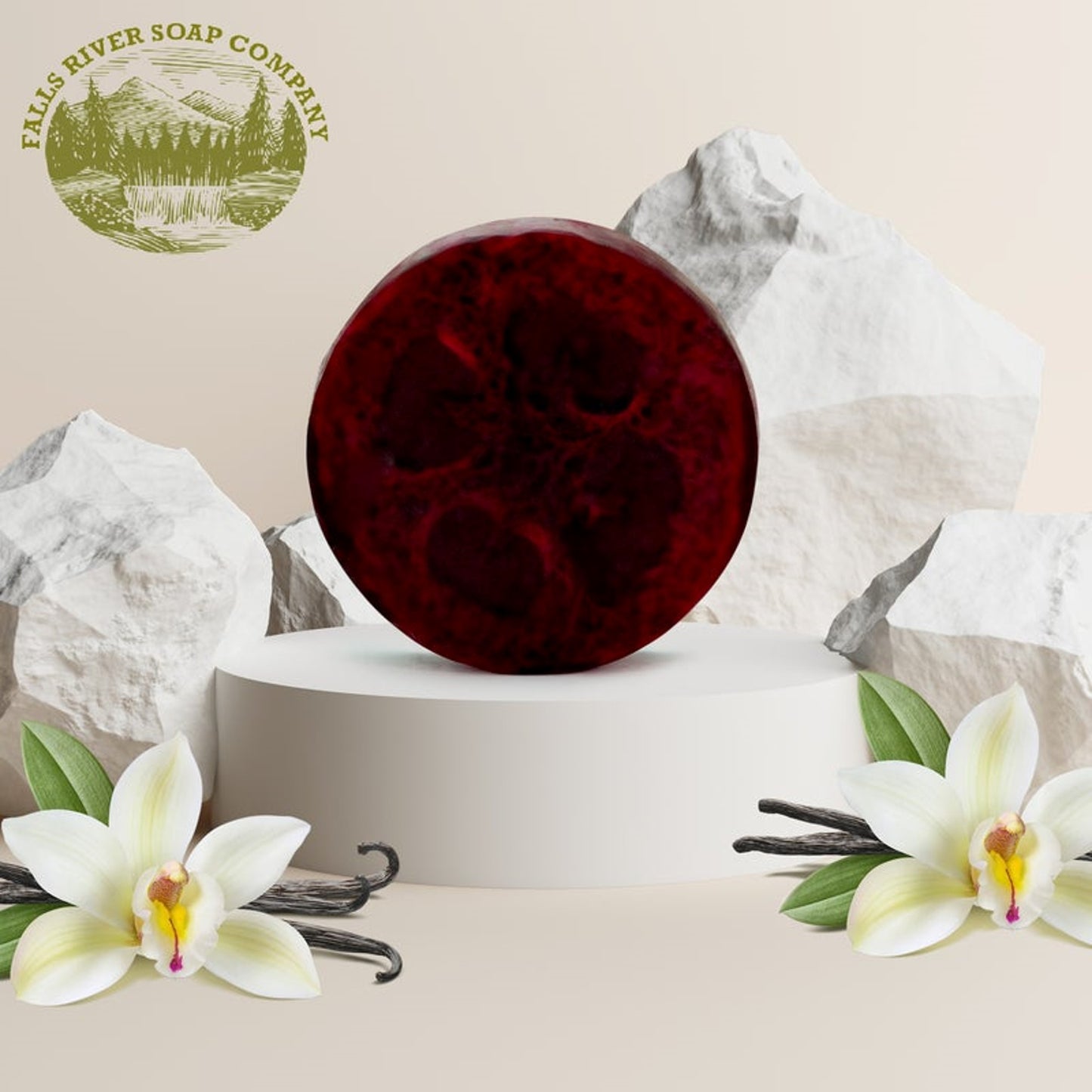 Falls River Soap Loofah Soap Bar, Luxury and Handmade, Vegan, Gluten and Cruelty Free - Warm Vanilla Sugar, 5 Oz
