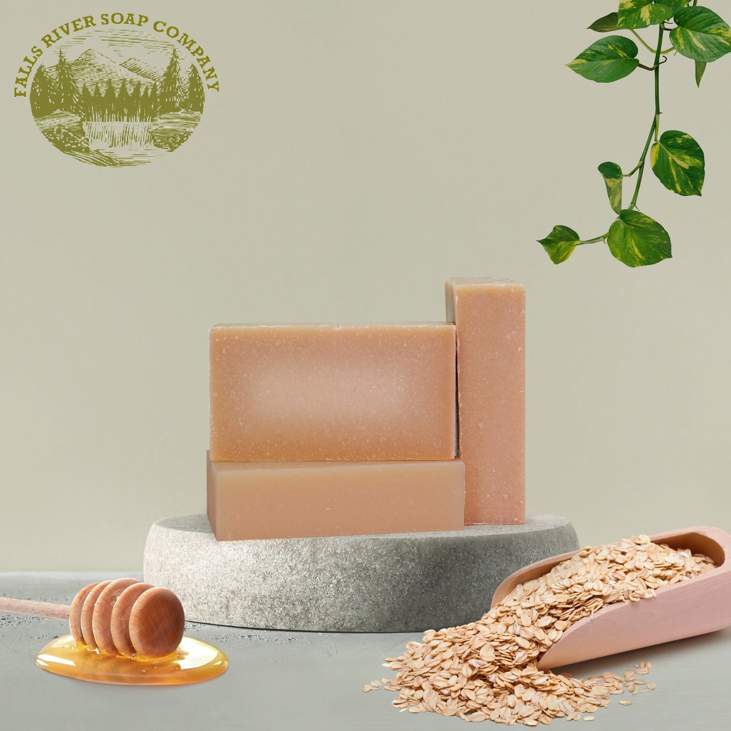 Falls River Soap Shampoo Bar Soap, Luxury and Handmade, Vegan, Gluten and Cruelty Free - Oatmeal Honey, 4 Oz