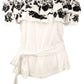 Lauren Ralph Lauren Women's Embroidered Jersey Off The Shoulder Blouse Top