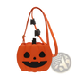 Funny Pumpkin and Bat Crossbody Bag with Detachable Charm
