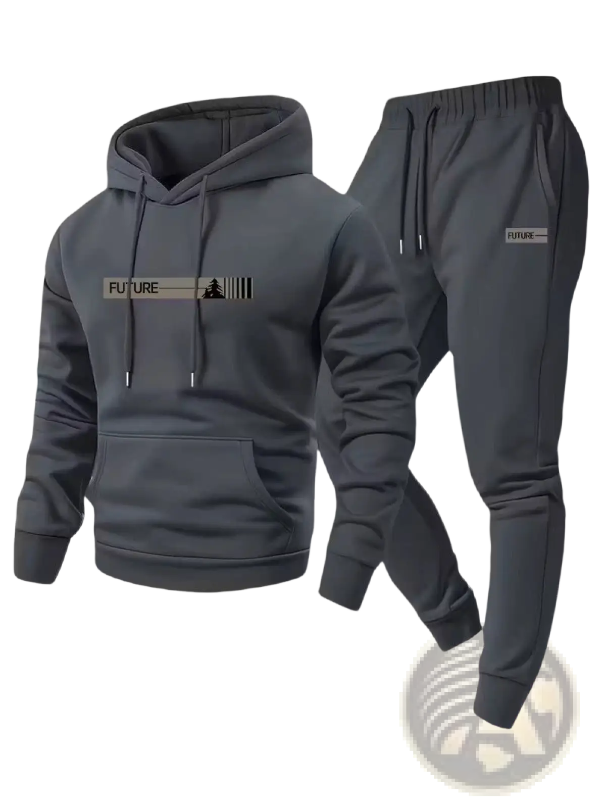 Future Graphic Fleece Hoodie and Jogger Lounge Set