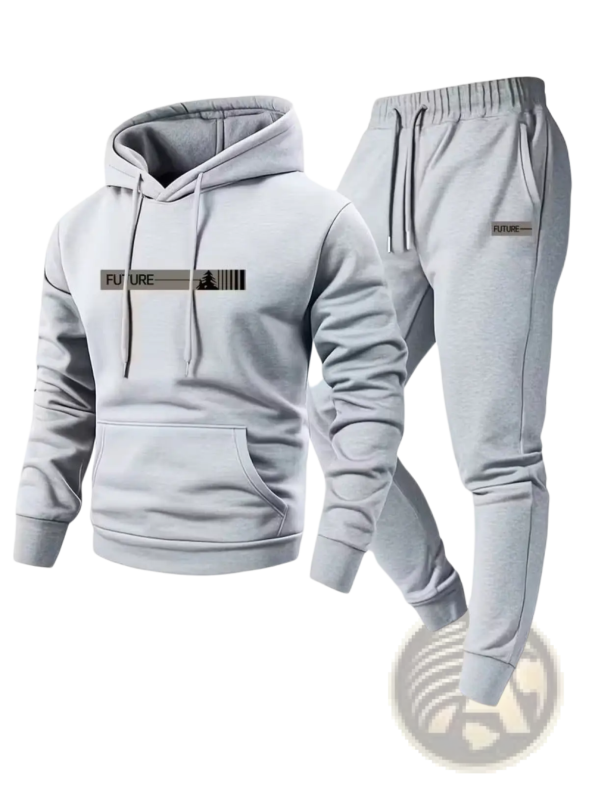 Future Graphic Fleece Hoodie and Jogger Lounge Set