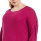 Ideology Women's Heathered Long Sleeve Top Pink Size Medium