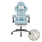 Gaming Chair with Footrest and Massage Lumbar Support