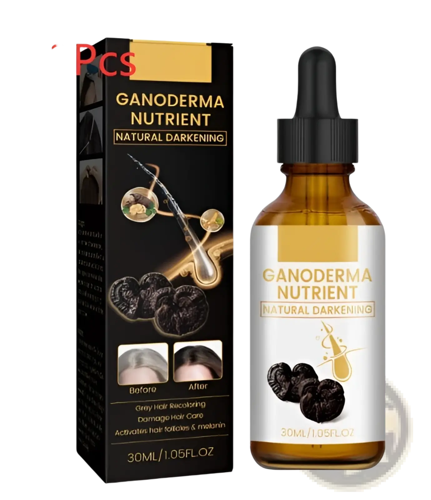 Ganoderma Hair Darkening Lotion Nutrient Treatment 30ml