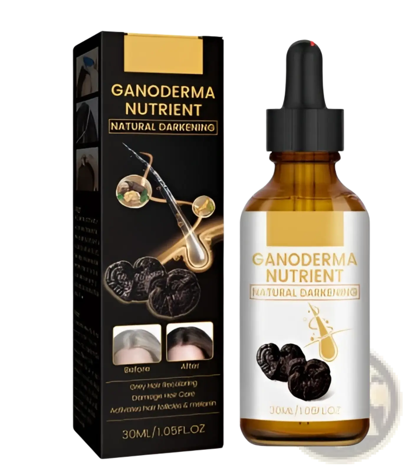 Ganoderma Hair Darkening Lotion Nutrient Treatment 30ml