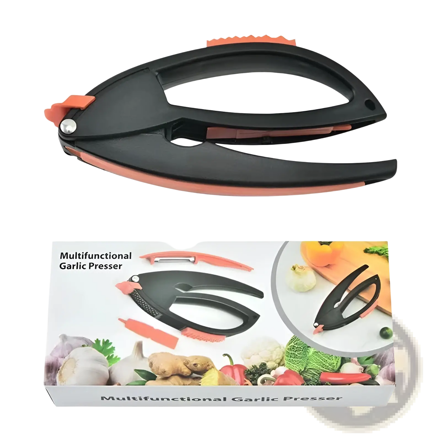 Garlic Press and Vegetable Peeler Kitchen Tool Set