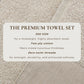 Cotton Linen-Like Border 6-Piece Towel Set - Priya Collection