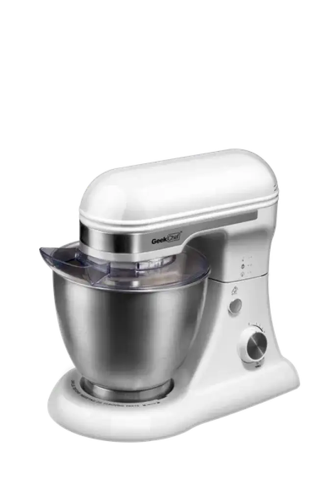 Geekchef 4.8qt White Electric Stand Mixer with 12 Speeds