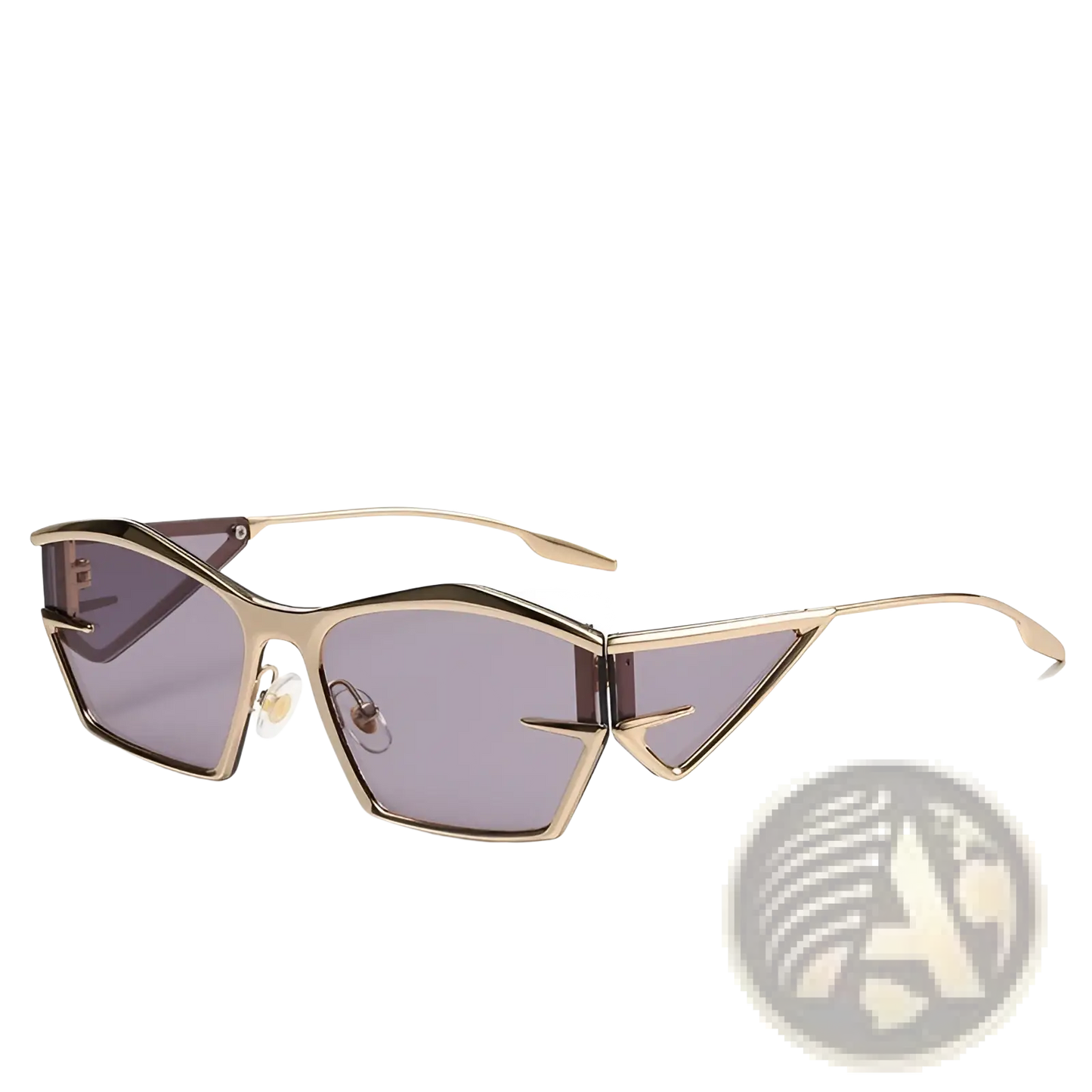 Geometric Shield Uv400 Fashion Sunglasses