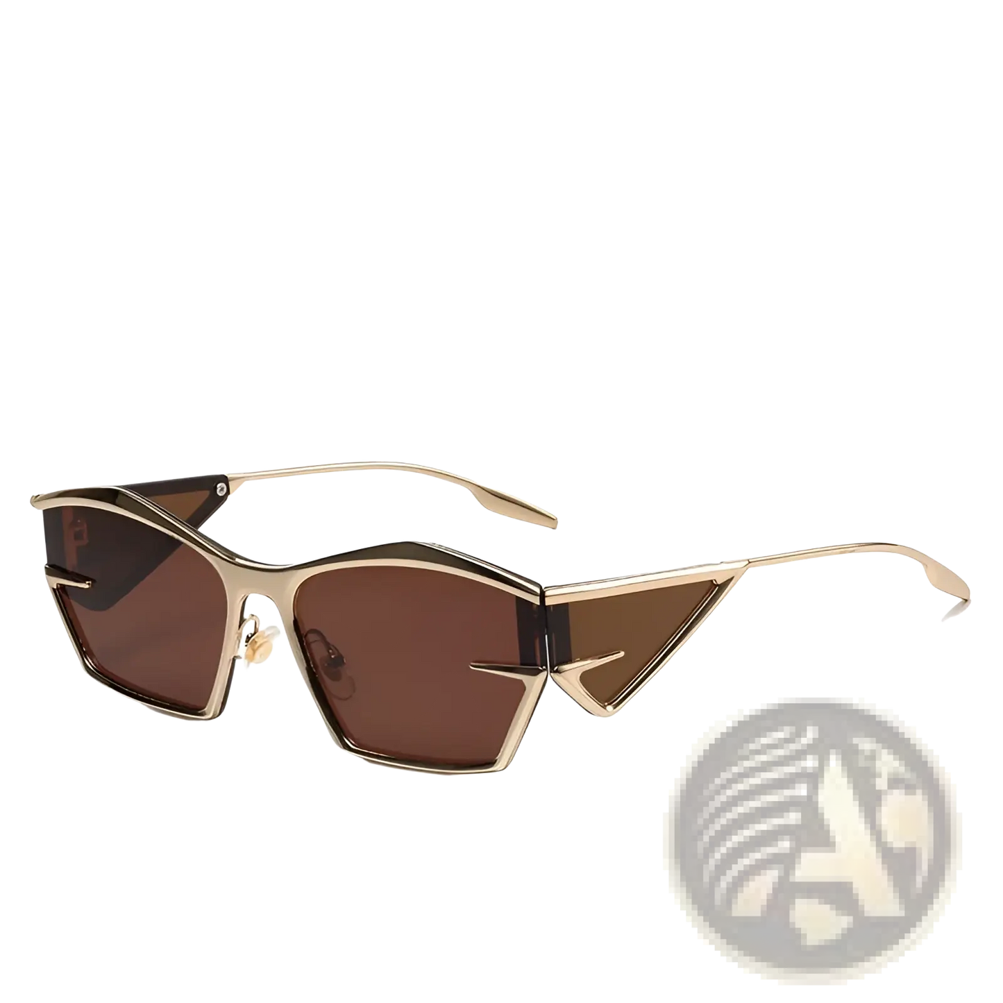 Geometric Shield Uv400 Fashion Sunglasses