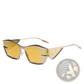 Geometric Shield Uv400 Fashion Sunglasses