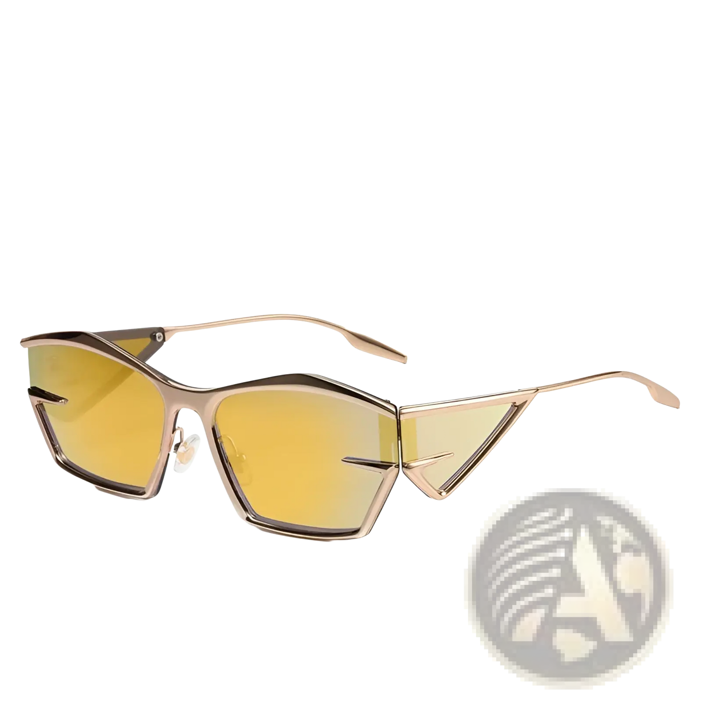 Geometric Shield Uv400 Fashion Sunglasses