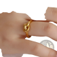 Geometric Truelove Knot Titanium Steel Ring