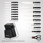 German Steel Knife Set 19 Piece with Sharpener Block