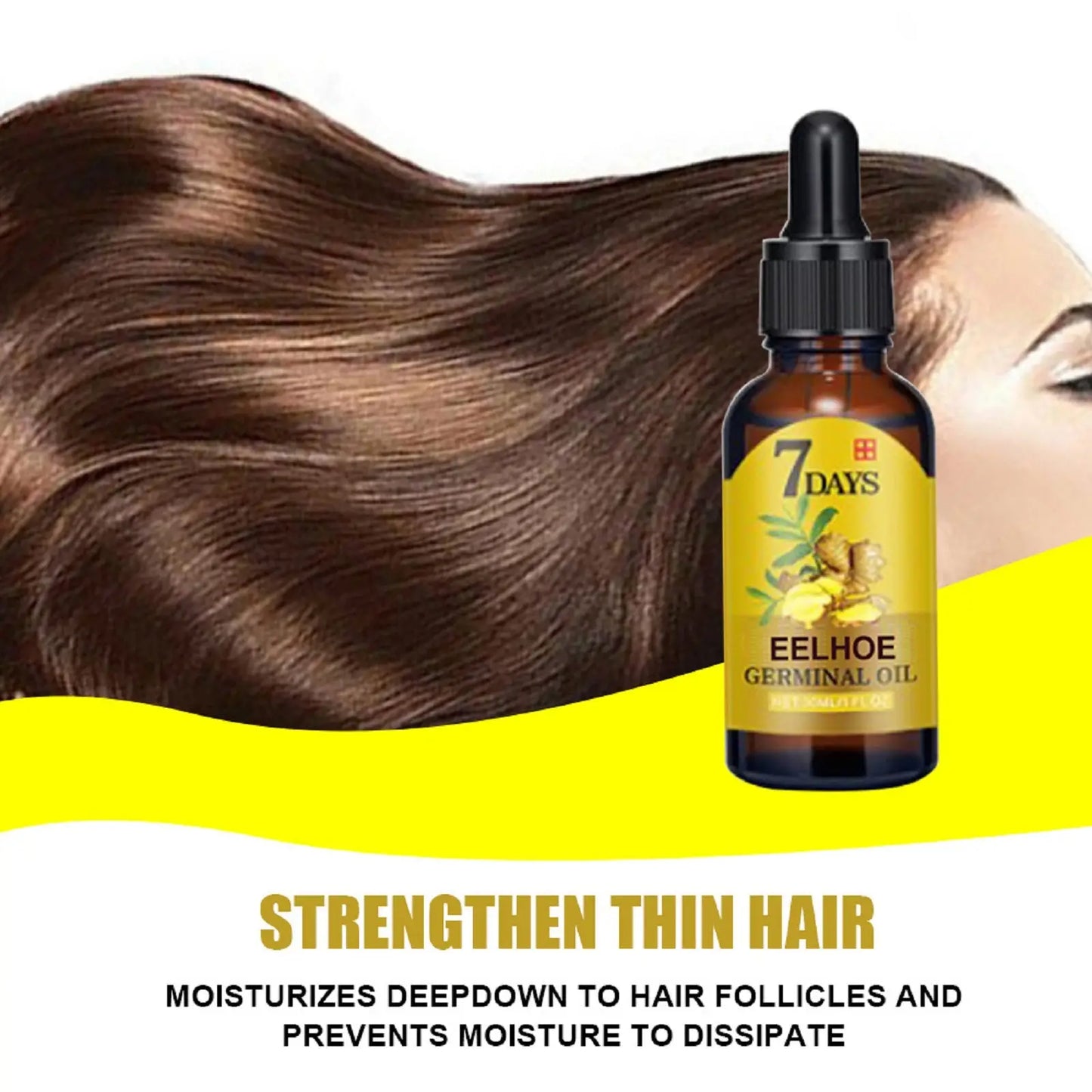 Ginger Hair Growth Oil 7 Days Anti Hair Loss Serum