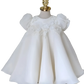 Girls White Lace Floral Princess Wedding Dress