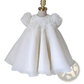 Girls White Lace Floral Princess Wedding Dress