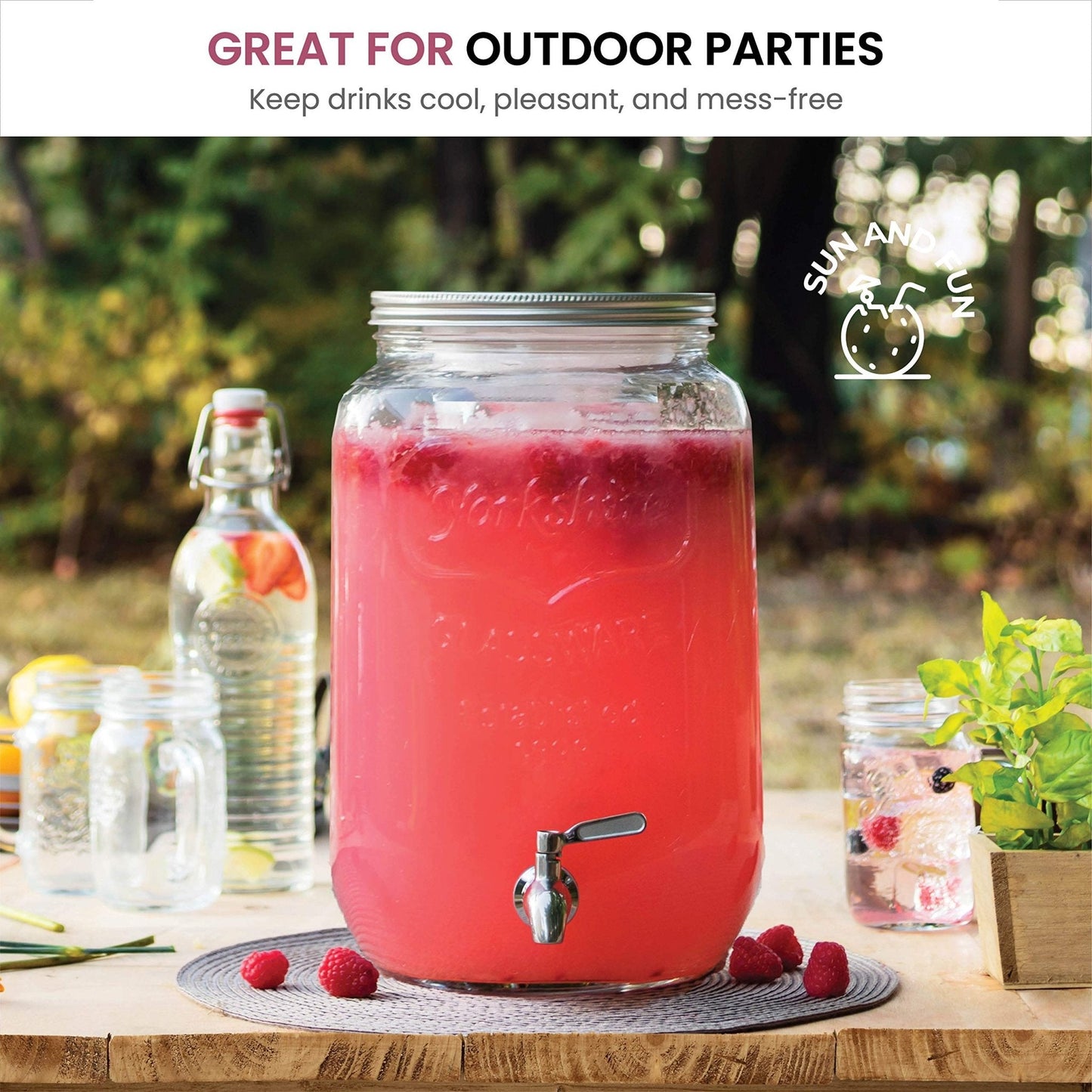 Glass Drink Dispenser