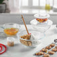 Glass Mixing Bowls with Lids - 8 Piece Set