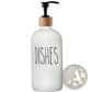 Glass Soap Dispenser Set with Bamboo Tray
