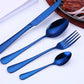 Luxury Gold-plated Stainless Steel Steak Cutlery Set