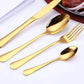 Luxury Gold-plated Stainless Steel Steak Cutlery Set