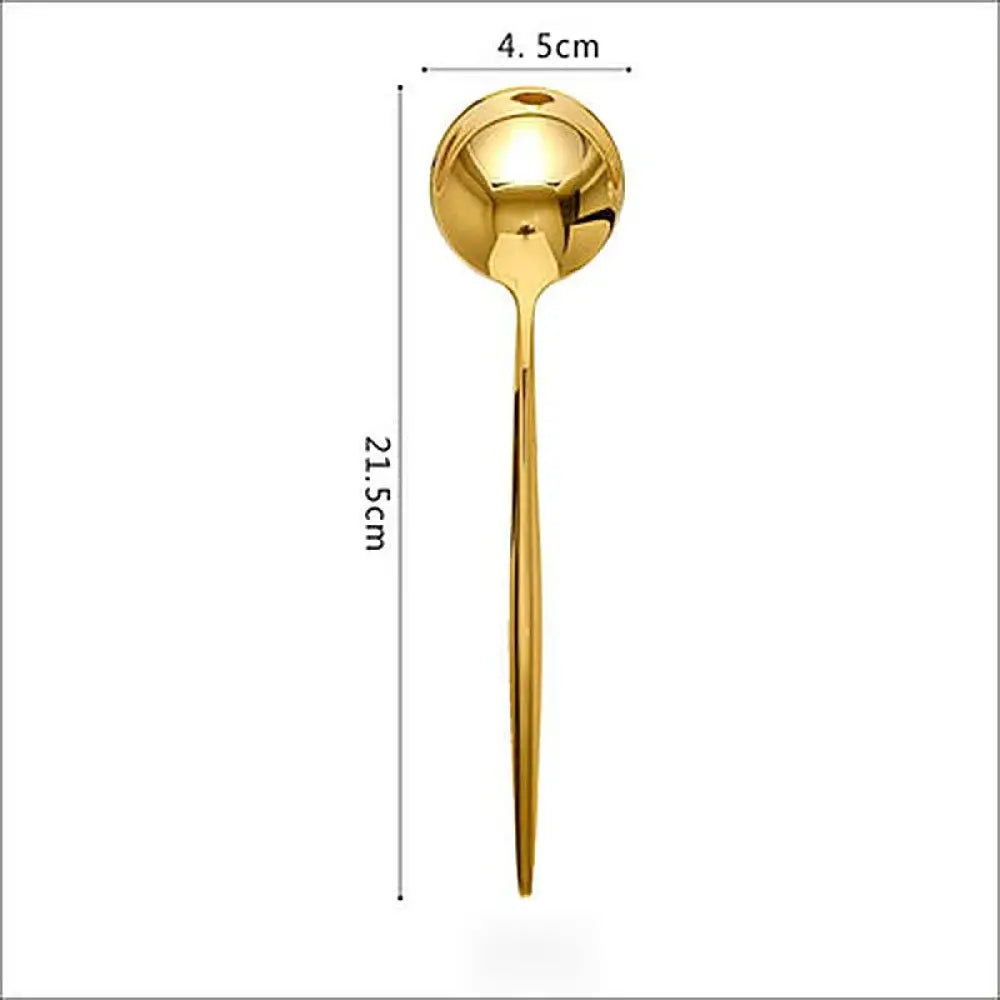 Luxury Gold 304 Stainless Steel Cutlery Set