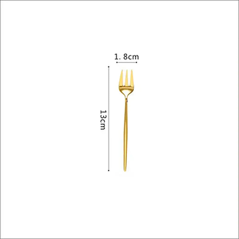 Luxury Gold 304 Stainless Steel Cutlery Set